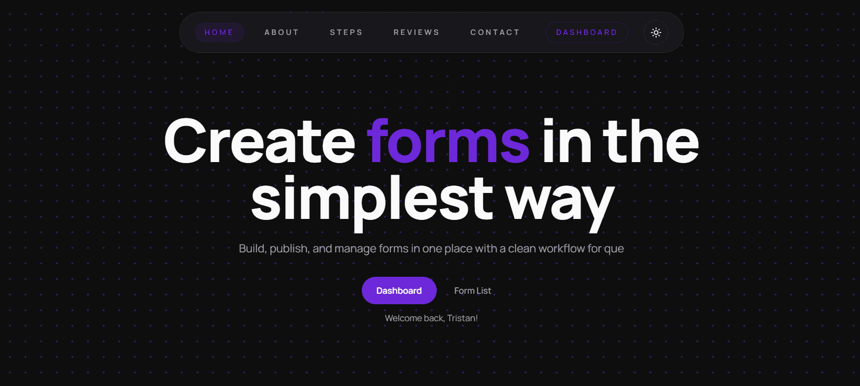Formsify interface preview
